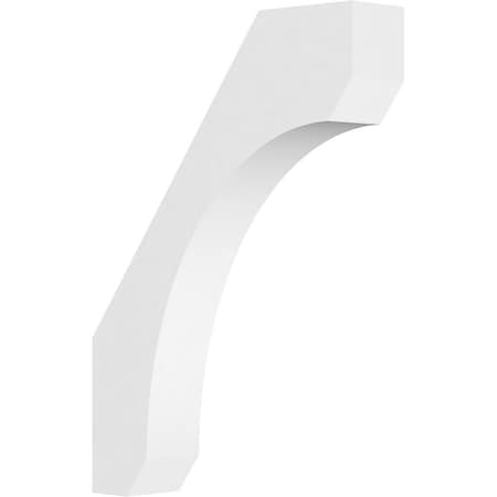 Ekena Millwork 3"W x 16"D x 22"H Standard Legacy Architectural Grade PVC Knee Brace BRCP03X16X22LGY